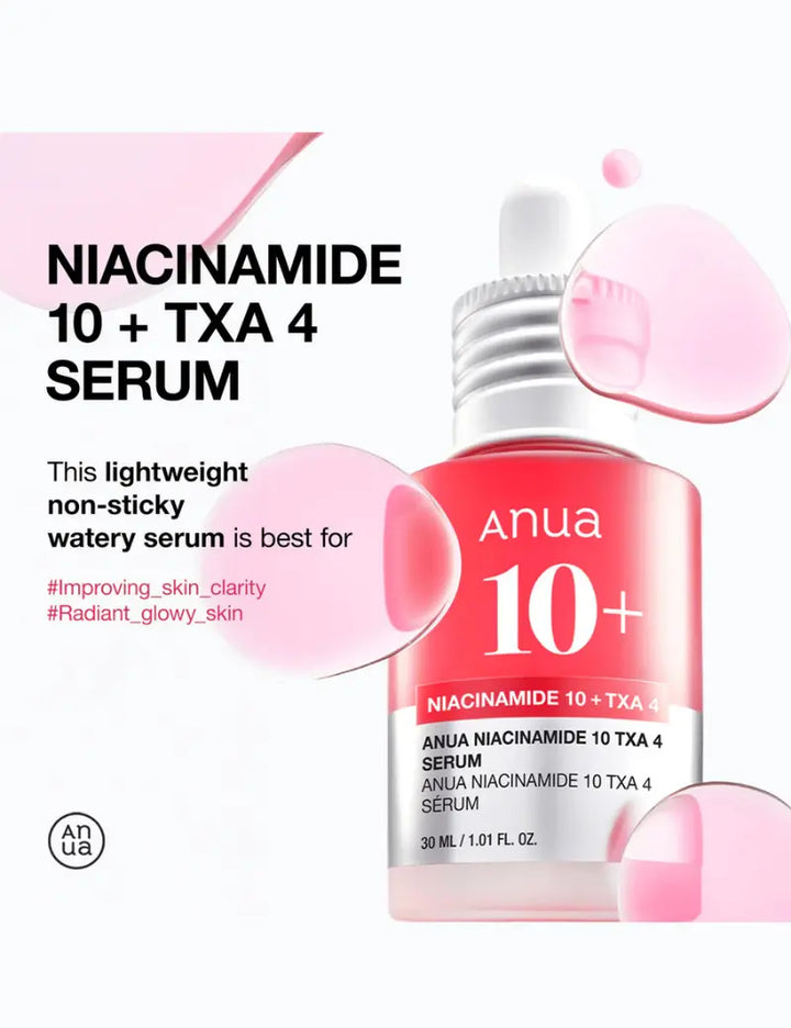 Anua – Niacinamide 10% + TXA 4% Serum