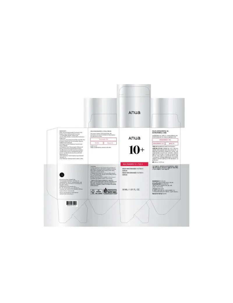 Anua – Niacinamide 10% + TXA 4% Serum